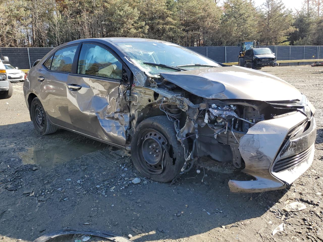 2017 Toyota Corolla VIN 2T1BURHE7HC937401 Copart auction photo, side / front end damage thumbnail 4