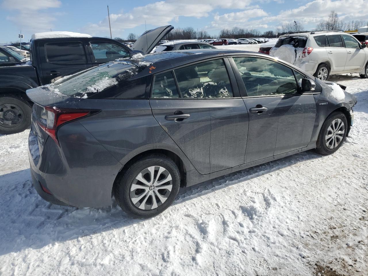 2021 Toyota Prius VIN JTDL9MFU8M3029755 Copart auction photo, front end / minor dent/scratches damage thumbnail 3