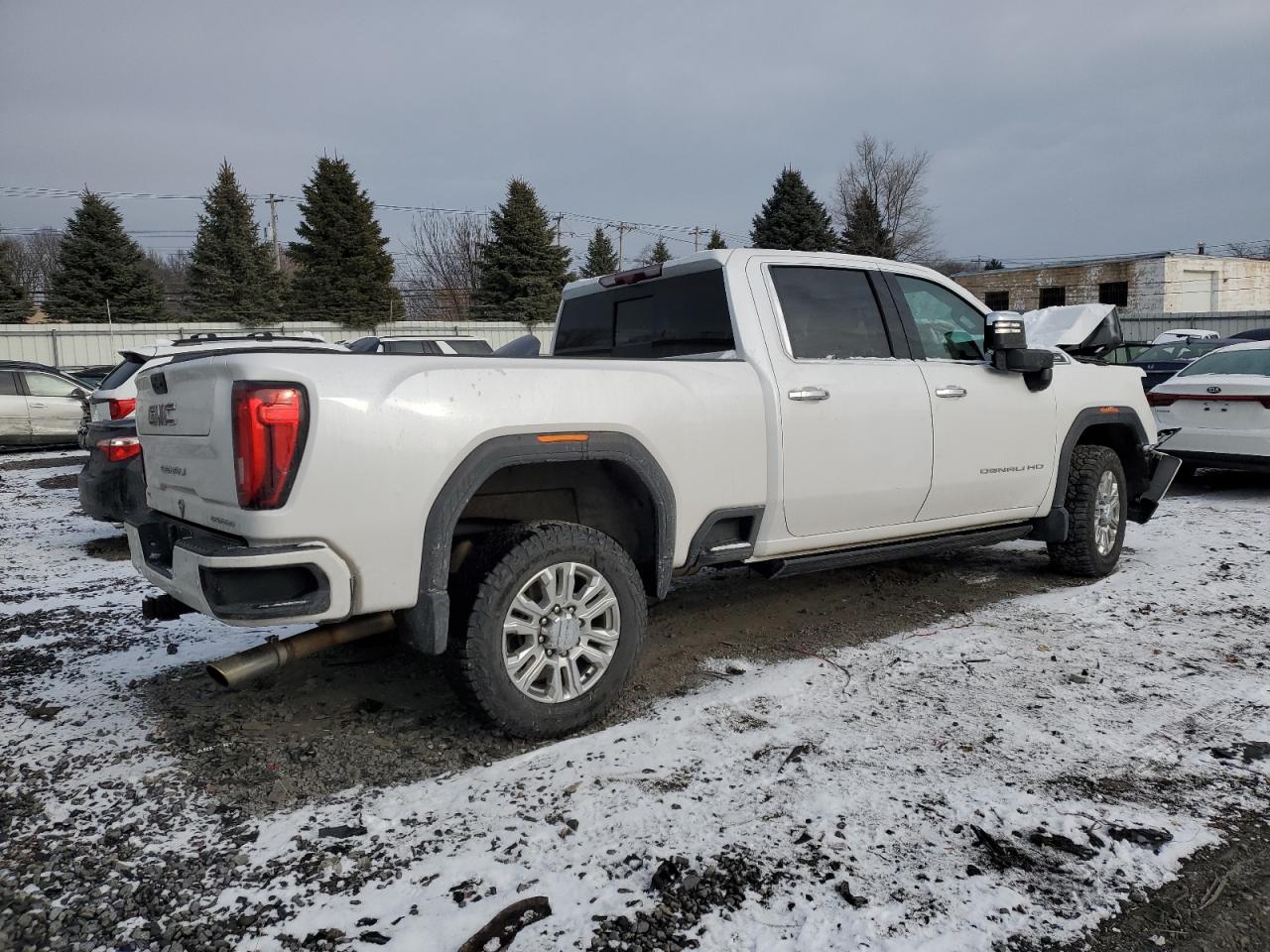 2020 GMC Sierra VIN 1GT49RE73LF306113 Copart auction photo, front end / side damage thumbnail 3