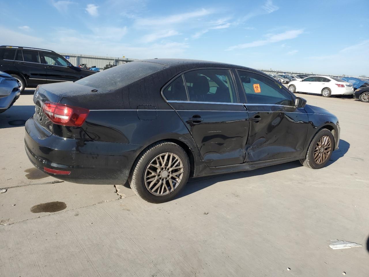 2017 Volkswagen Jetta VIN 3VW2B7AJ0HM311453 Copart auction photo, side damage thumbnail 3