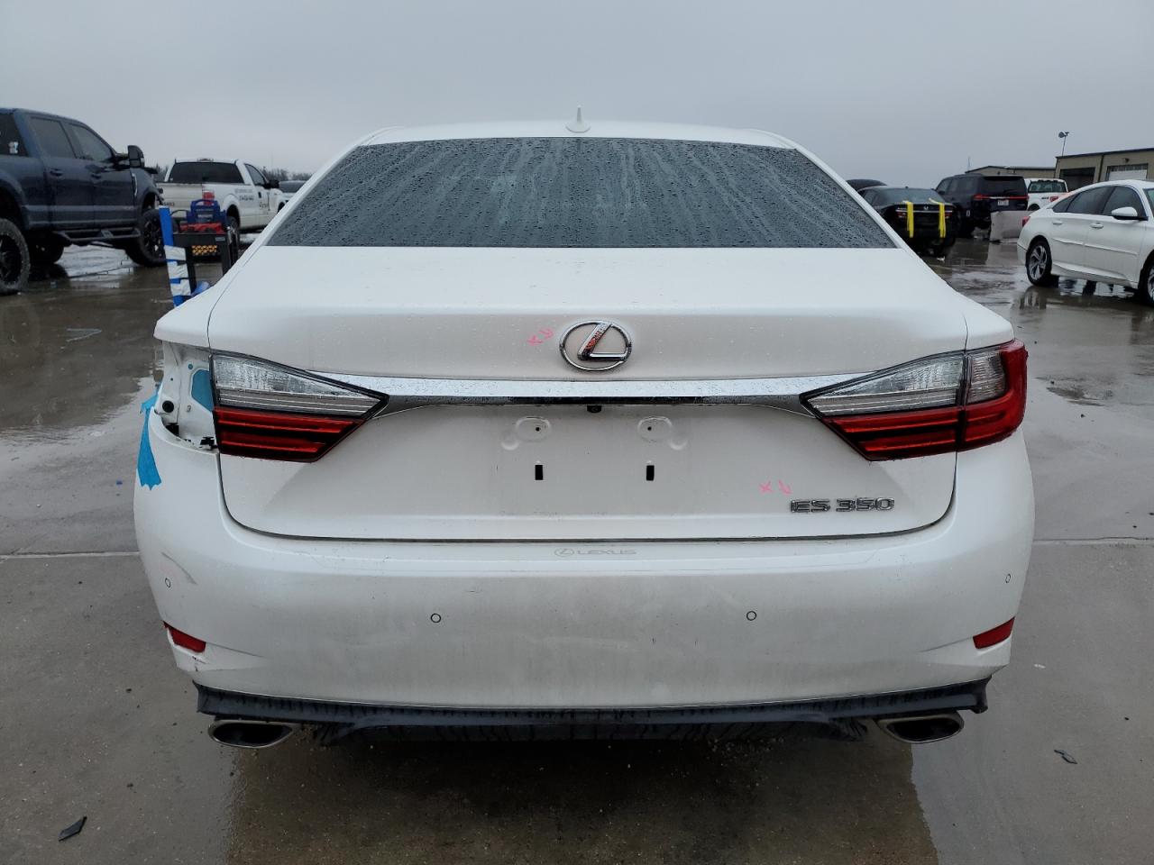 2018 Lexus ES VIN 58ABK1GG5JU114134 Copart auction photo, rear end / hail damage thumbnail 6