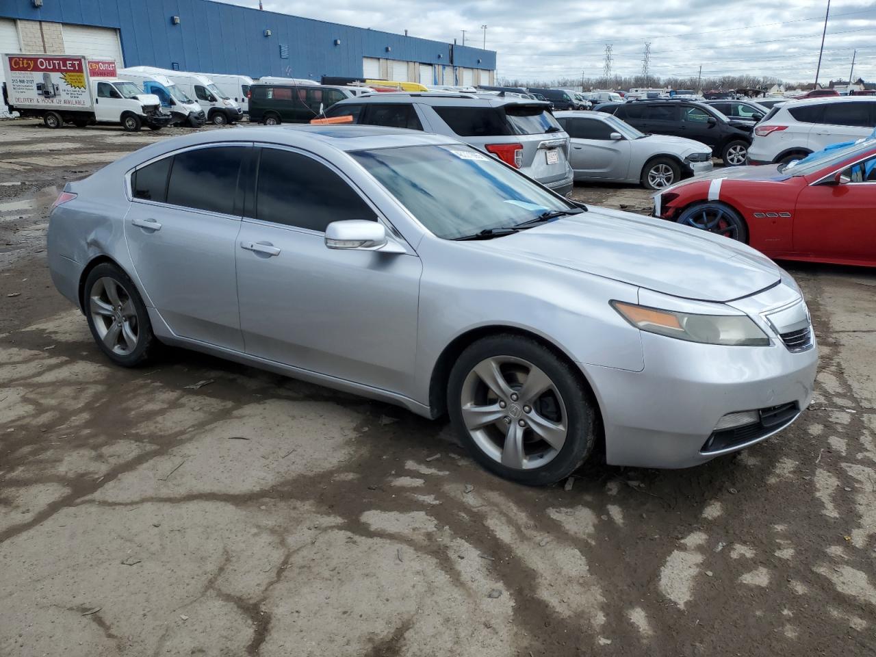2012 Acura TL VIN 19UUA9F53CA011385 Copart auction photo, rear end damage thumbnail 4