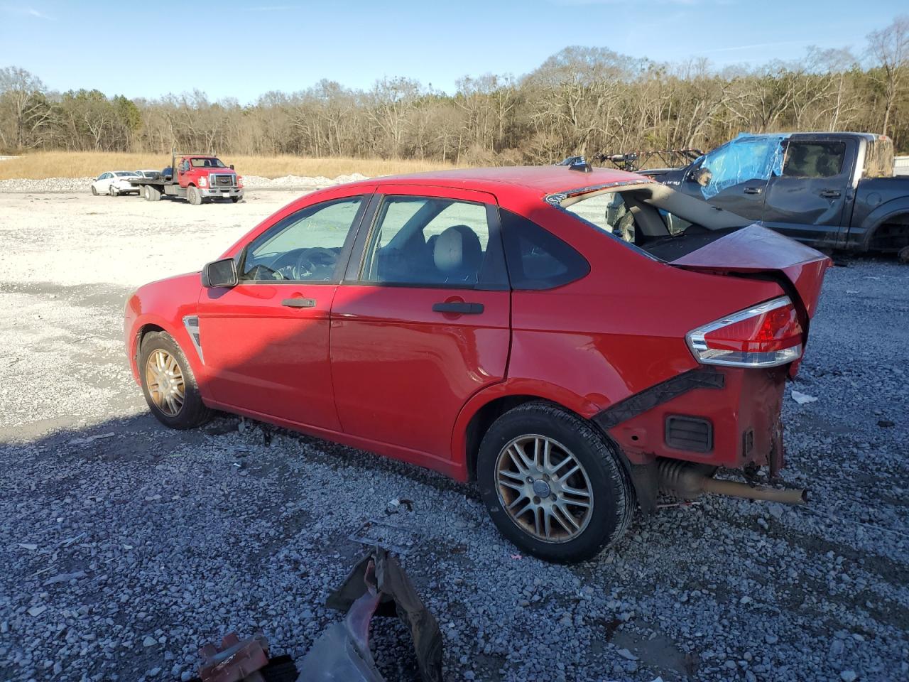 2008 Ford Focus VIN 1FAHP35N58W221659 Copart auction photo, all over damage thumbnail 2