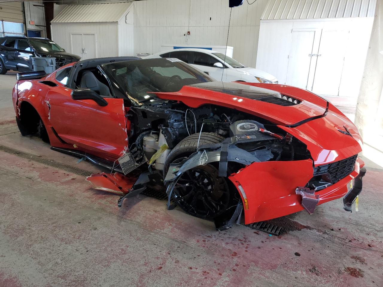 2016 Chevrolet Corvette VIN 1G1YP2D67G5611240 Copart auction photo, all over damage thumbnail 4