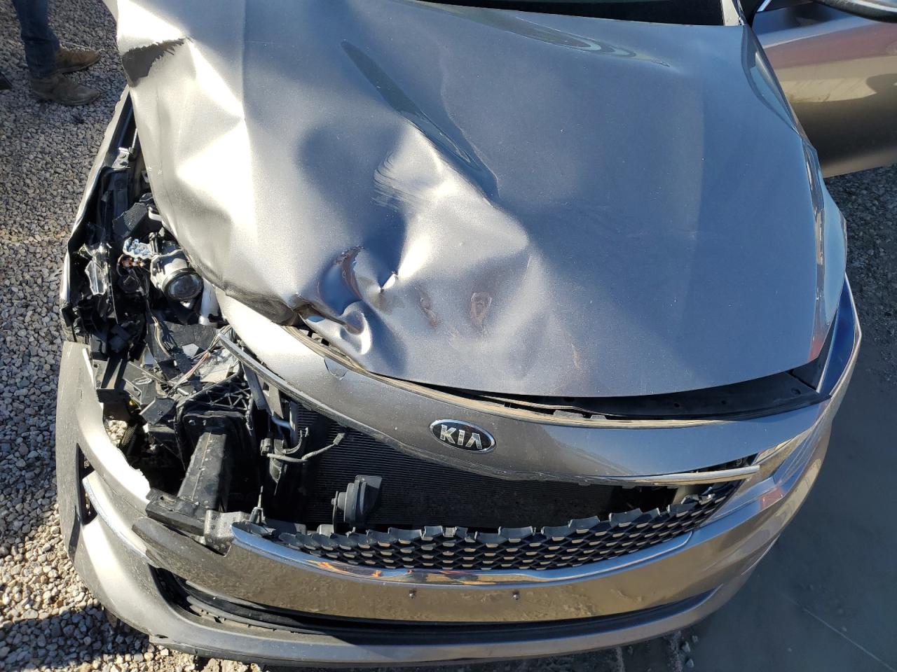 2018 KIA Optima VIN 5XXGU4L30JG199955 Copart auction photo, front end damage thumbnail 12