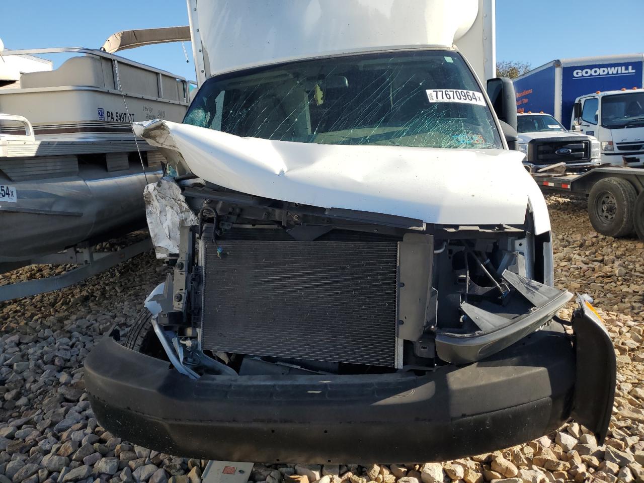 2018 GMC Savana VIN 1GD07RFPXJ1221116 Copart auction photo, front end damage thumbnail 5