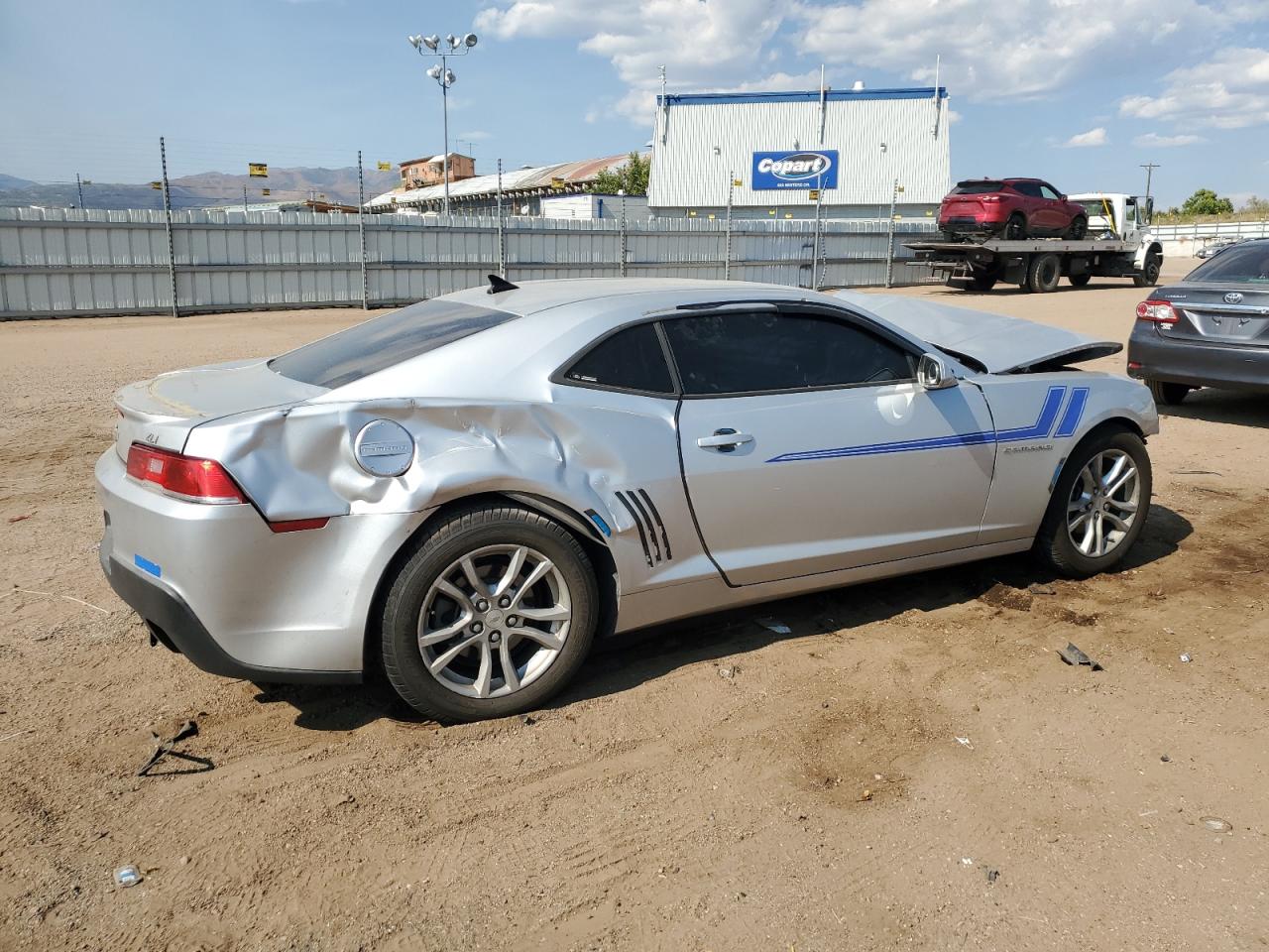2014 Chevrolet Camaro VIN 2G1FA1E30E9261859 Copart auction photo, front end / rear end damage thumbnail 3