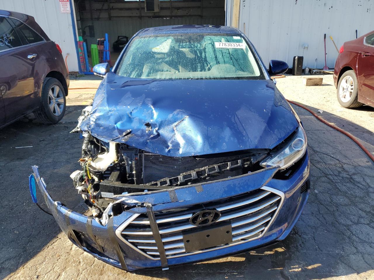2017 Hyundai Elantra VIN 5NPD84LF1HH166706 Copart auction photo, front end / minor dent/scratches damage thumbnail 5