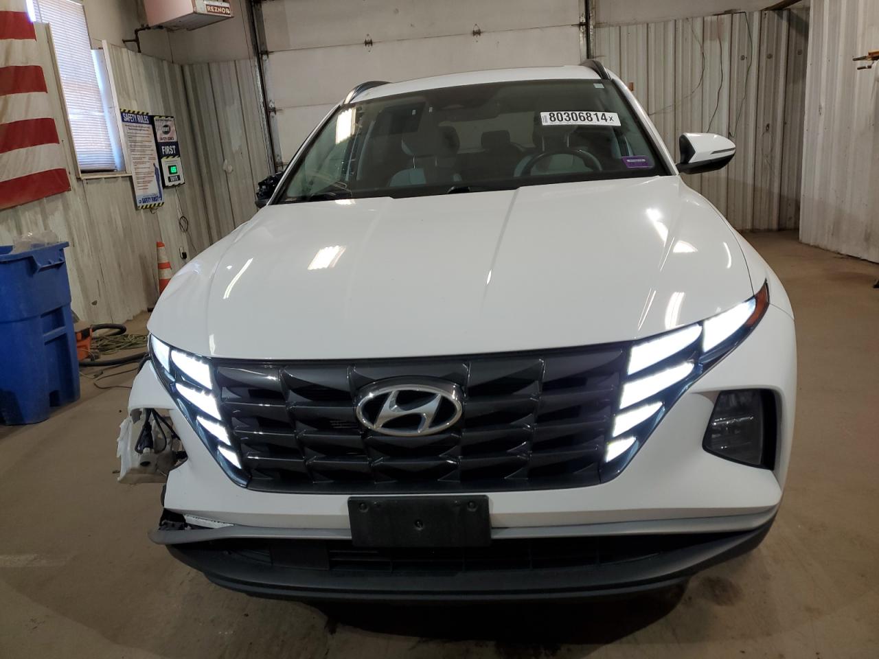 2023 Hyundai Tucson VIN 5NMJFCAE2PH224900 Copart auction photo, front end / side damage thumbnail 5