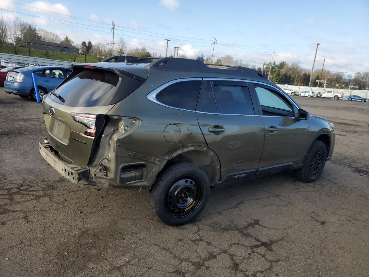2020 Subaru Outback VIN 4S4BTAECXL3139138 Copart auction photo, rear end damage thumbnail 3