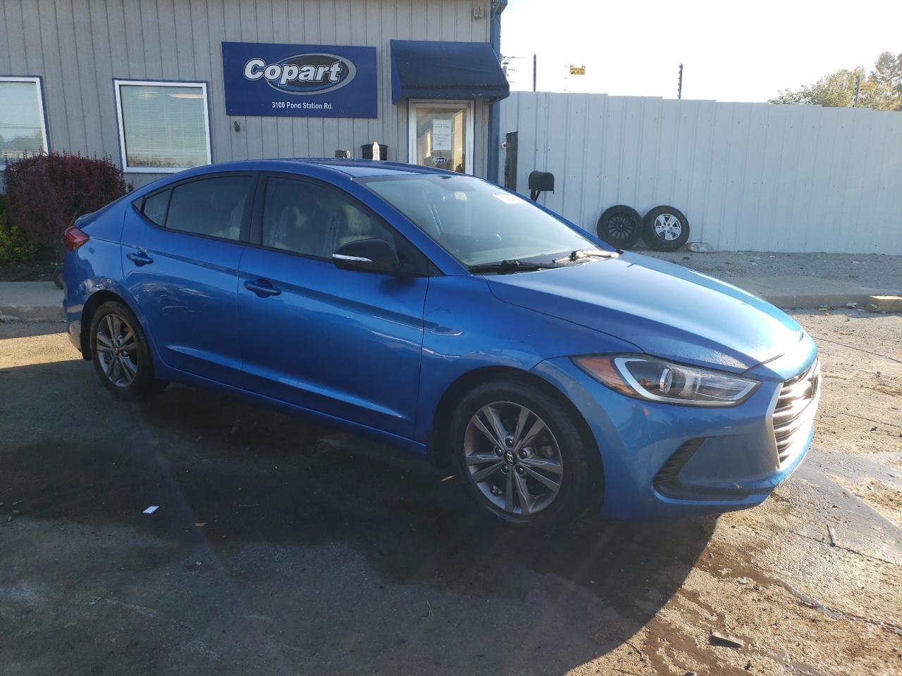 2018 Hyundai Elantra VIN 5NPD84LF3JH228242 Copart auction photo, vandalism / side damage thumbnail 4