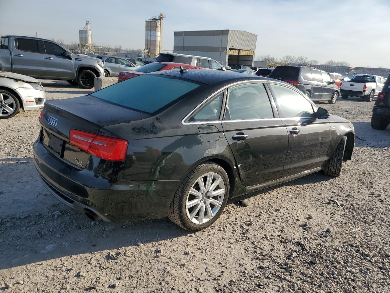 2015 Audi A6 VIN WAUFGAFC9FN002304 Copart auction photo, side damage thumbnail 3