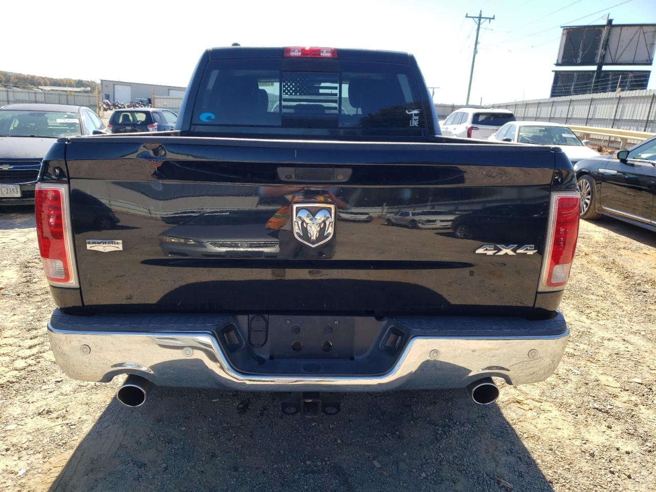 2014 RAM 1500 VIN 1C6RR7NT8ES220224 Copart auction photo, top/roof / front end damage thumbnail 6