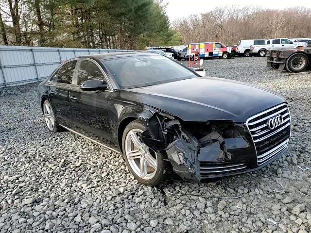 2014 Audi A8 VIN WAUAGAFD6EN013035 Copart auction photo, front end / side damage thumbnail 11