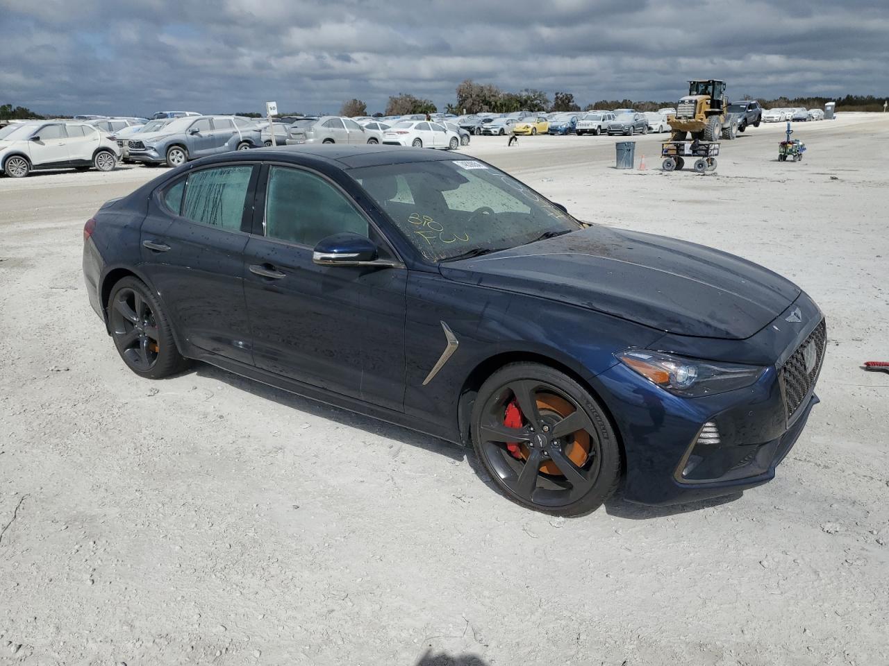 2019 Genesis G70 VIN KMTG34LE7KU031005 Copart auction photo, water/flood damage thumbnail 4