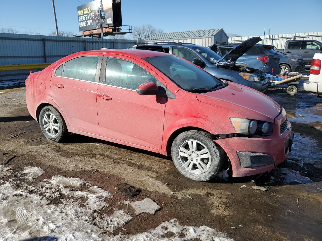 2015 Chevrolet Sonic VIN 1G1JC5SH9F4115458 Copart auction photo, front end damage thumbnail 4