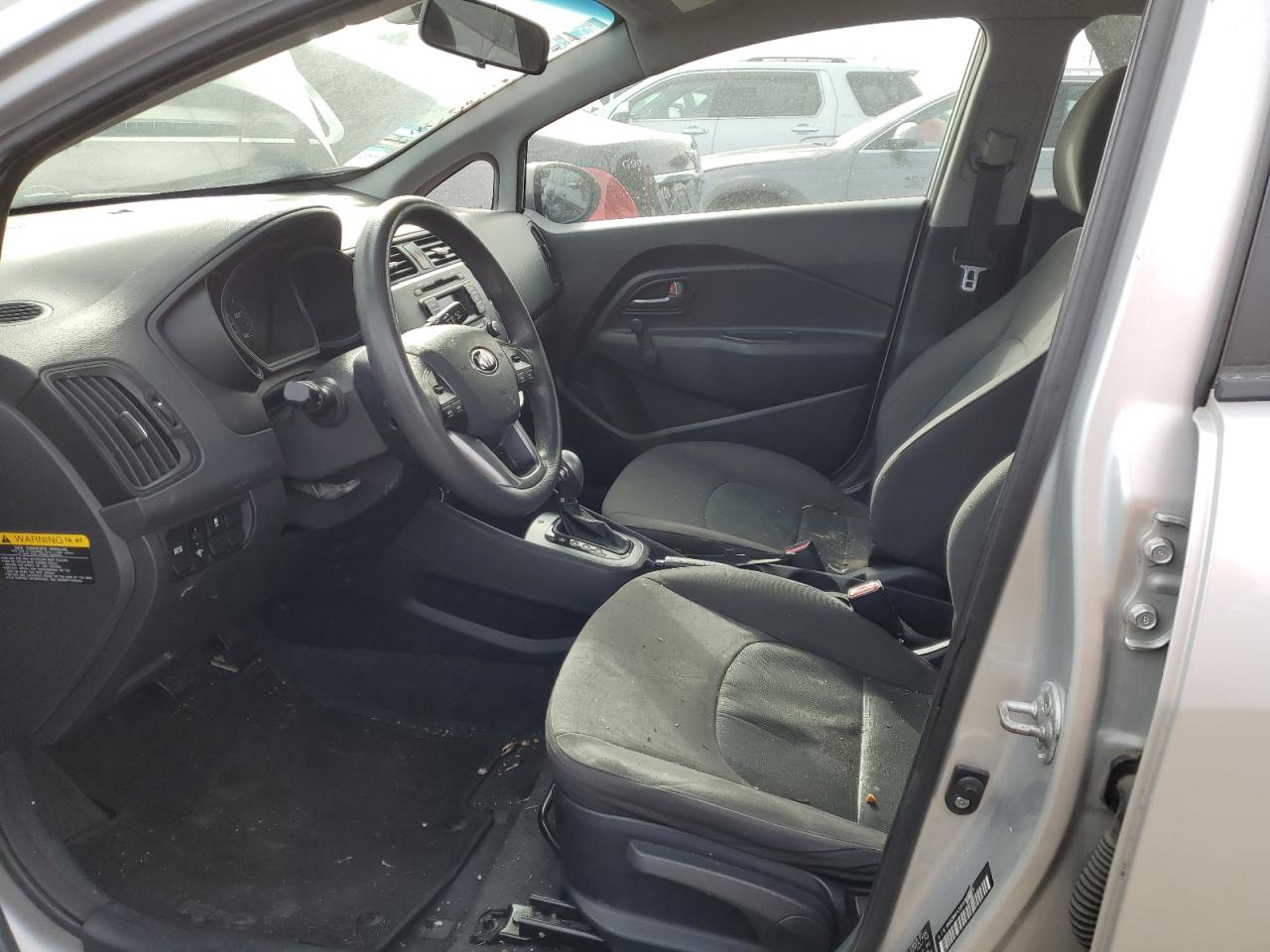 2014 KIA Rio VIN KNADM4A32E6349278 Copart auction photo, front end damage thumbnail 7