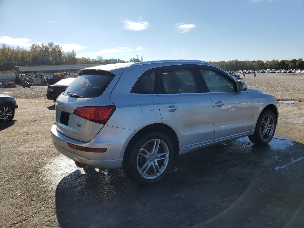 2014 Audi Q5 VIN WA1LFAFPXEA003084 Copart auction photo, side damage thumbnail 3