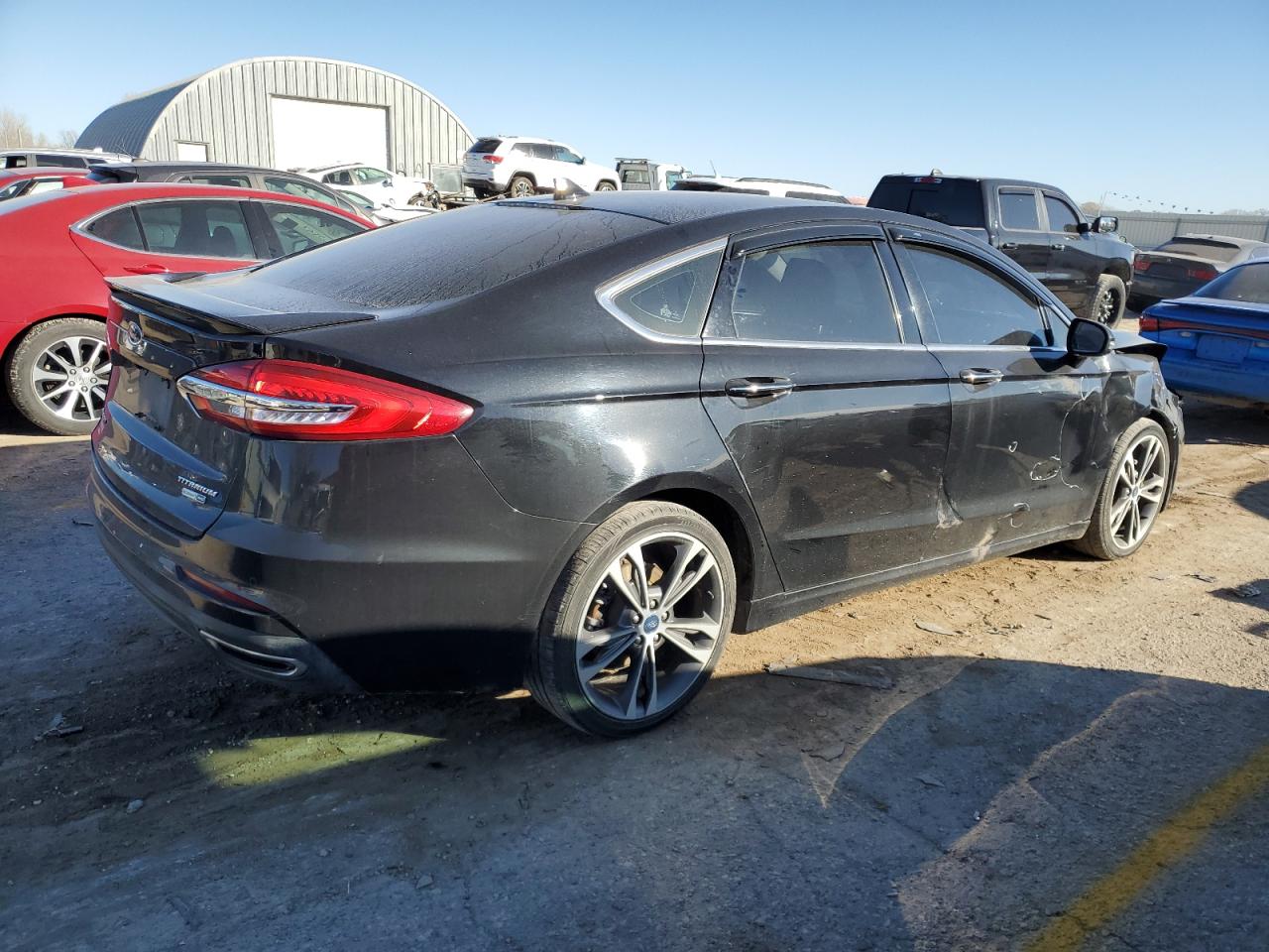2020 Ford Fusion VIN 3FA6P0D95LR118179 Copart auction photo, front end damage thumbnail 3