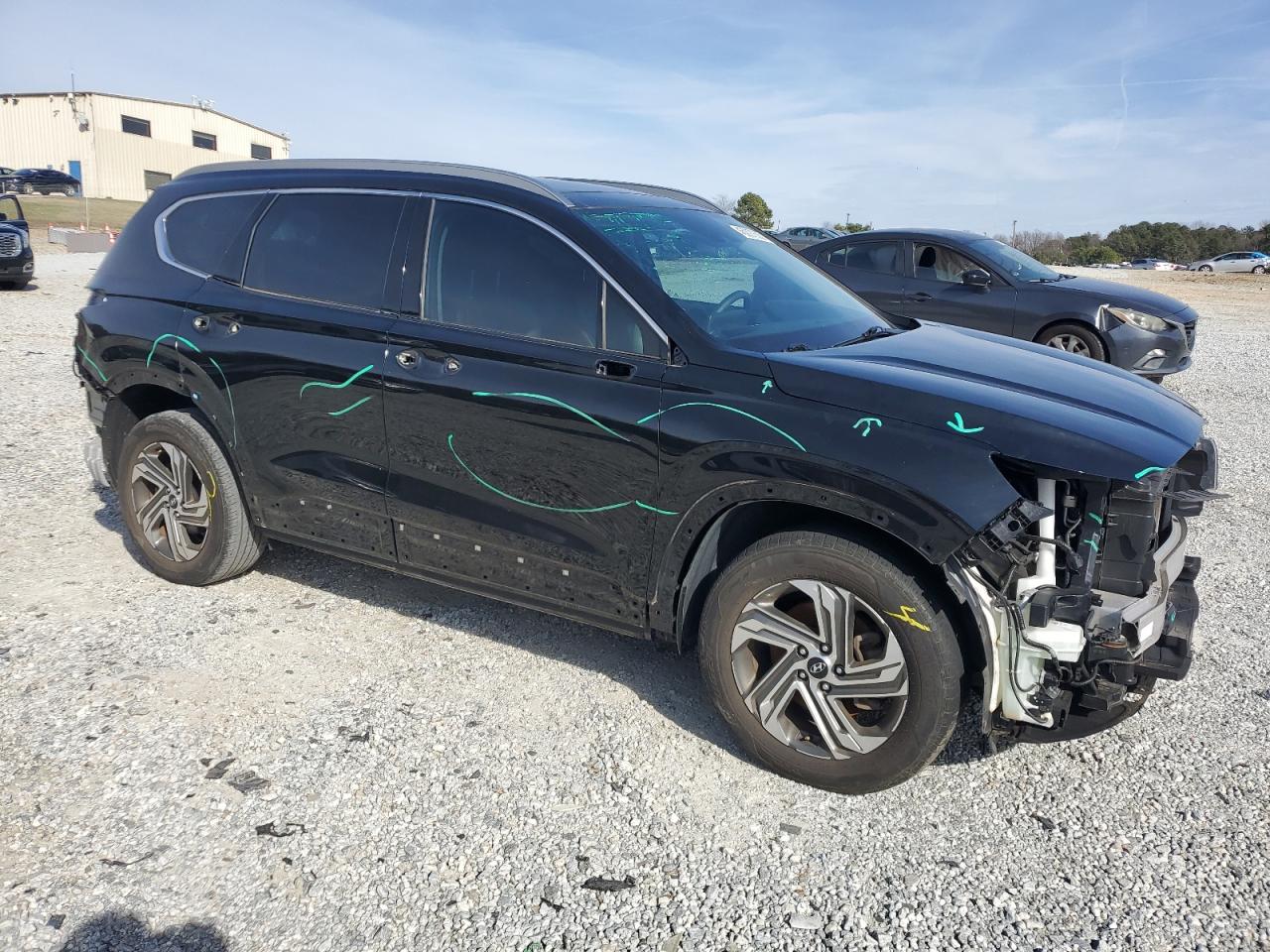 2021 Hyundai Santa Fe VIN 5NMS34AJ7MH336457 Copart auction photo, all over / mechanical damage thumbnail 4