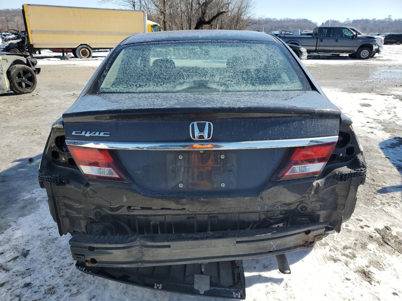 2013 Honda Civic VIN 19XFB2F5XDE031210 Copart auction photo, rear end damage thumbnail 6