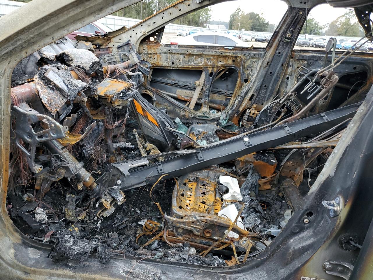 2016 Acura ILX VIN 19UDE2F38GA025377 Copart auction photo, burn damage thumbnail 7