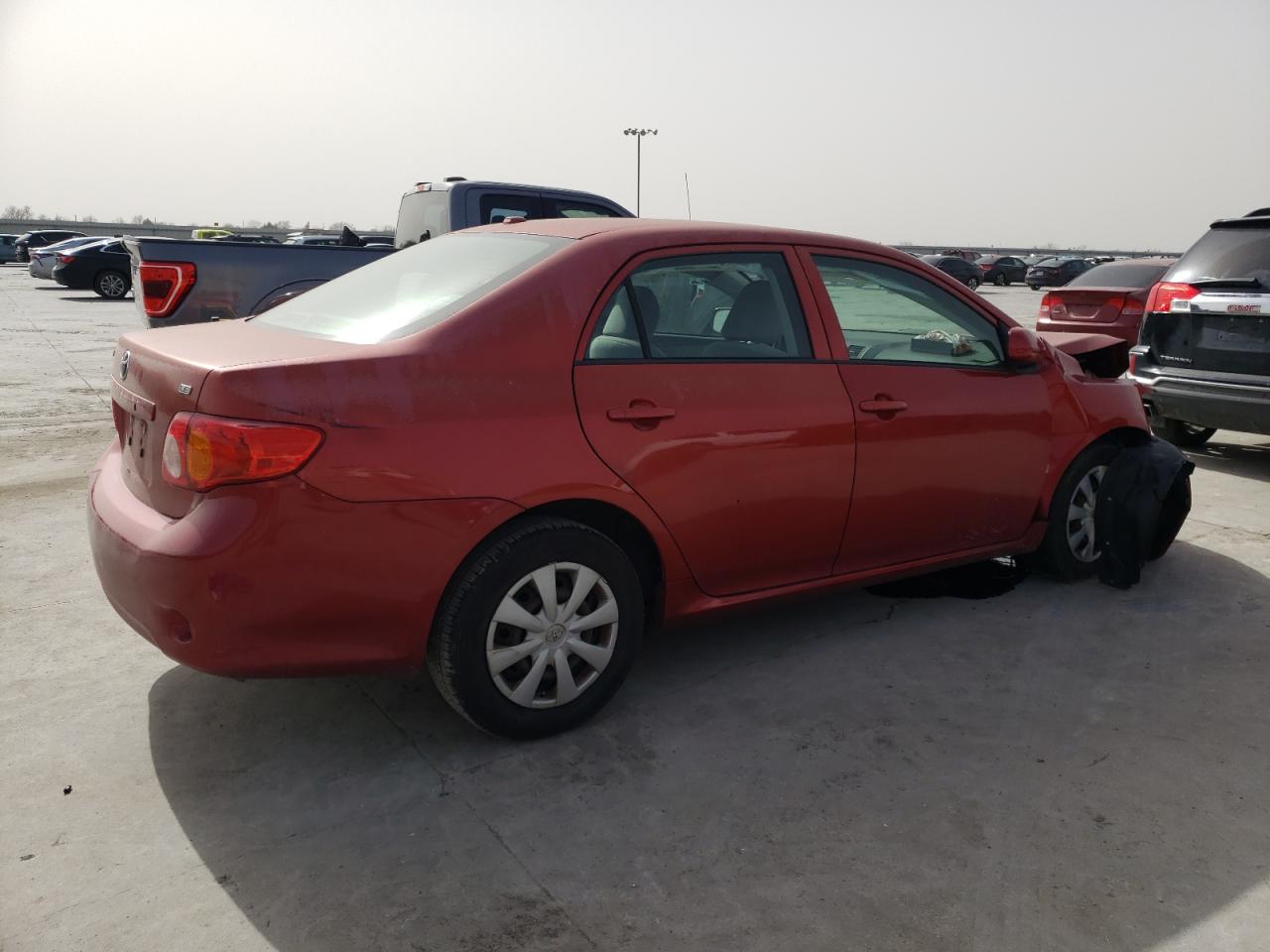 2010 Toyota Corolla VIN JTDBU4EE7A9122764 Copart auction photo, front end / hail damage thumbnail 3