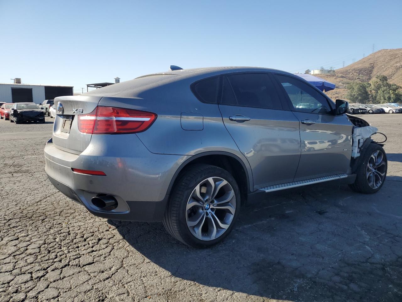 2013 BMW X6 VIN 5UXFG2C52DL786170 Copart auction photo, front end / side damage thumbnail 3