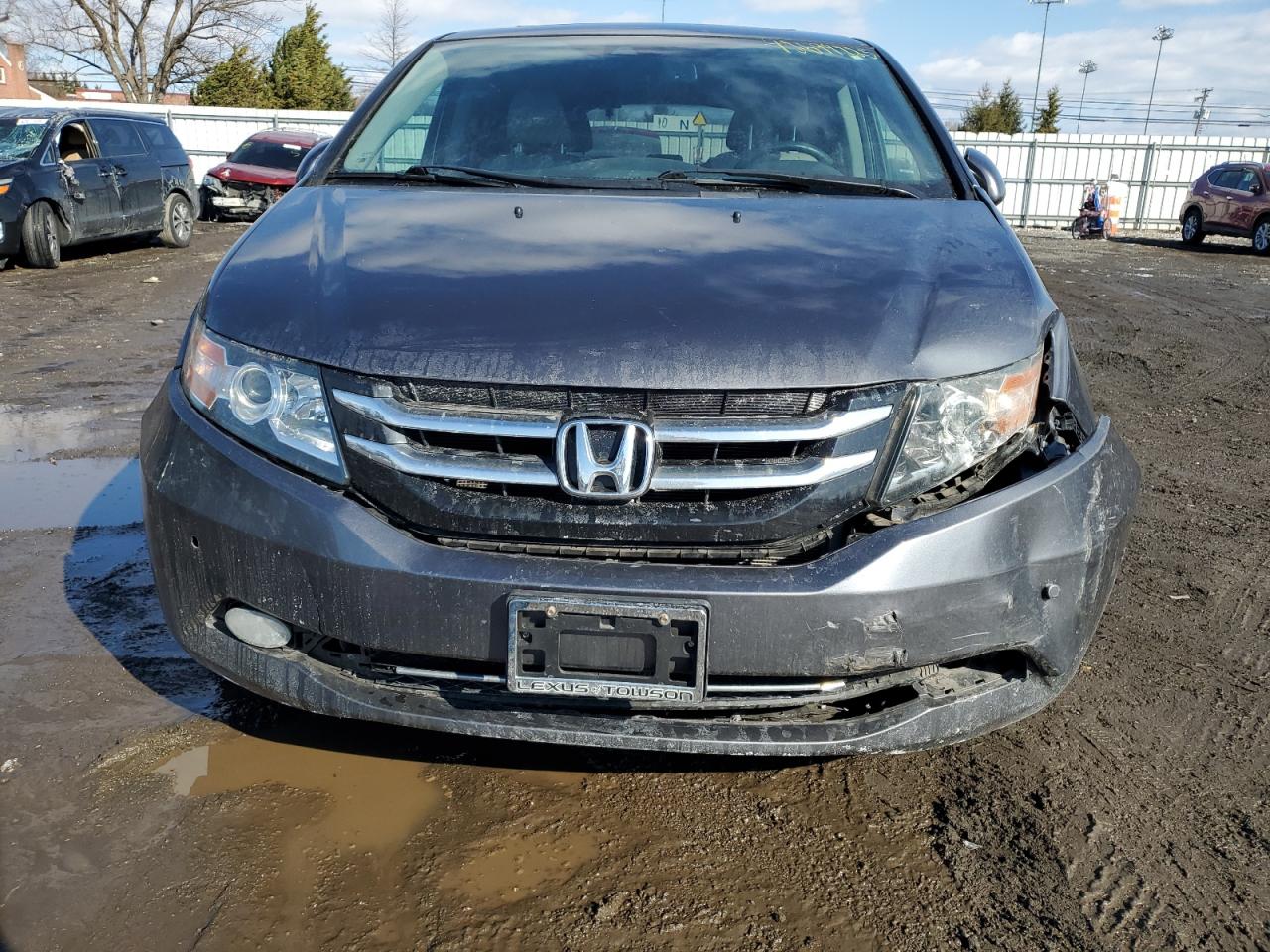 2016 Honda Odyssey VIN 5FNRL5H90GB159692 Copart auction photo, front end / minor dent/scratches damage thumbnail 5