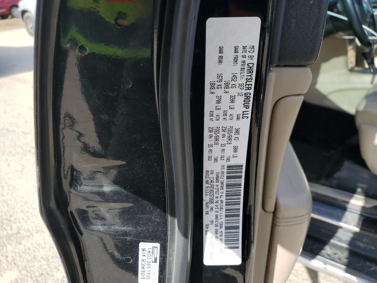 2013 Jeep Grand Cherokee VIN 1C4RJFBT0DC573595 Copart auction photo, front end / undercarriage damage thumbnail 14