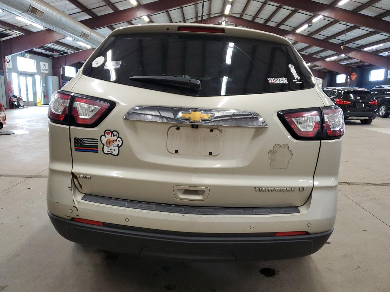 2014 Chevrolet Traverse VIN 1GNKVGKD7EJ103086 Copart auction photo, all over damage thumbnail 6