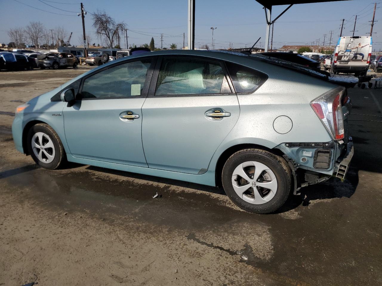 2012 Toyota Prius VIN JTDKN3DU9C1505316 Copart auction photo, rear end damage thumbnail 2