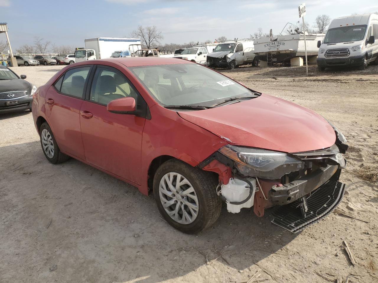 2018 Toyota Corolla VIN 5YFBURHE8JP789426 Copart auction photo, front end damage thumbnail 4