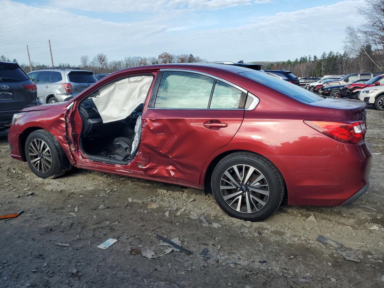 2018 Subaru Legacy VIN 4S3BNAB68J3025259 Copart auction photo, side / front end damage thumbnail 2