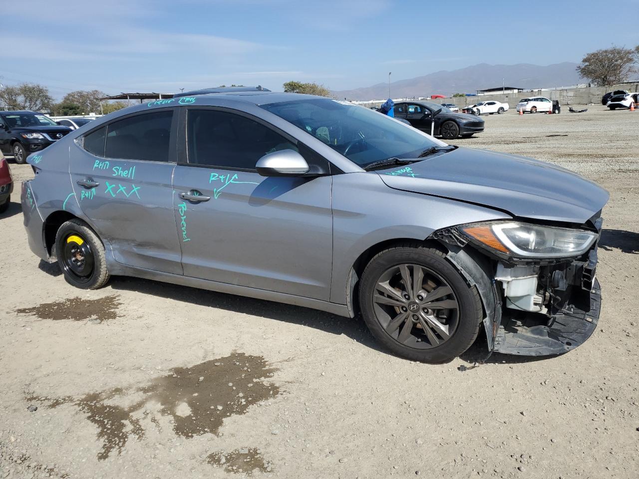 2017 Hyundai Elantra VIN 5NPD84LF4HH179899 Copart auction photo, all over damage thumbnail 4