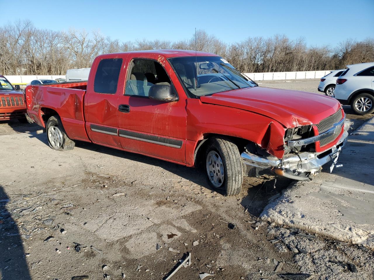 2004 Chevrolet Silverado VIN 2GCEC19T141433689 Copart auction photo, rollover / all over damage thumbnail 4