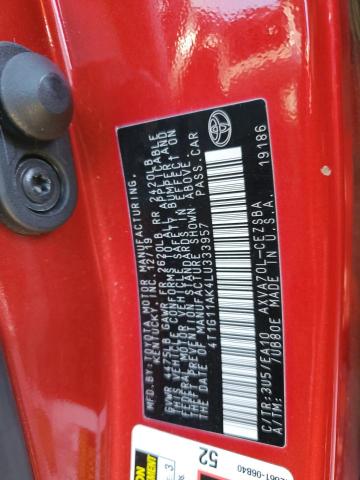 2020 Toyota Camry VIN 4T1G11AK4LU333957 Copart auction photo, hail damage thumbnail 12