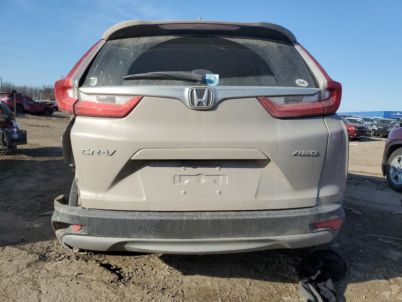 2017 Honda CR-V VIN 5J6RW2H87HL068943 Copart auction photo, side / rear end damage thumbnail 6