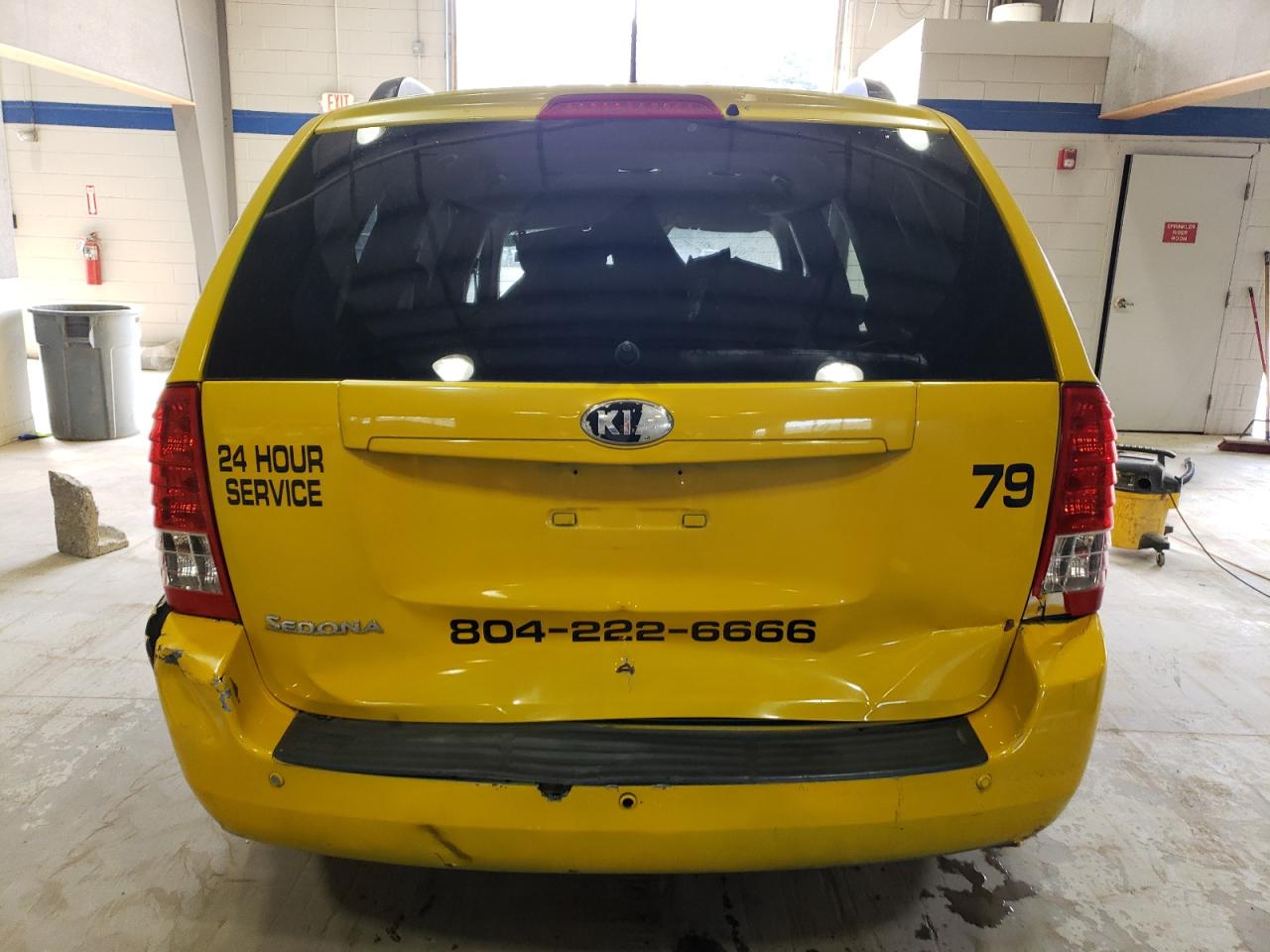 2014 KIA Sedona VIN KNDMG4C74E6555308 Copart auction photo, stripped / undercarriage damage thumbnail 6