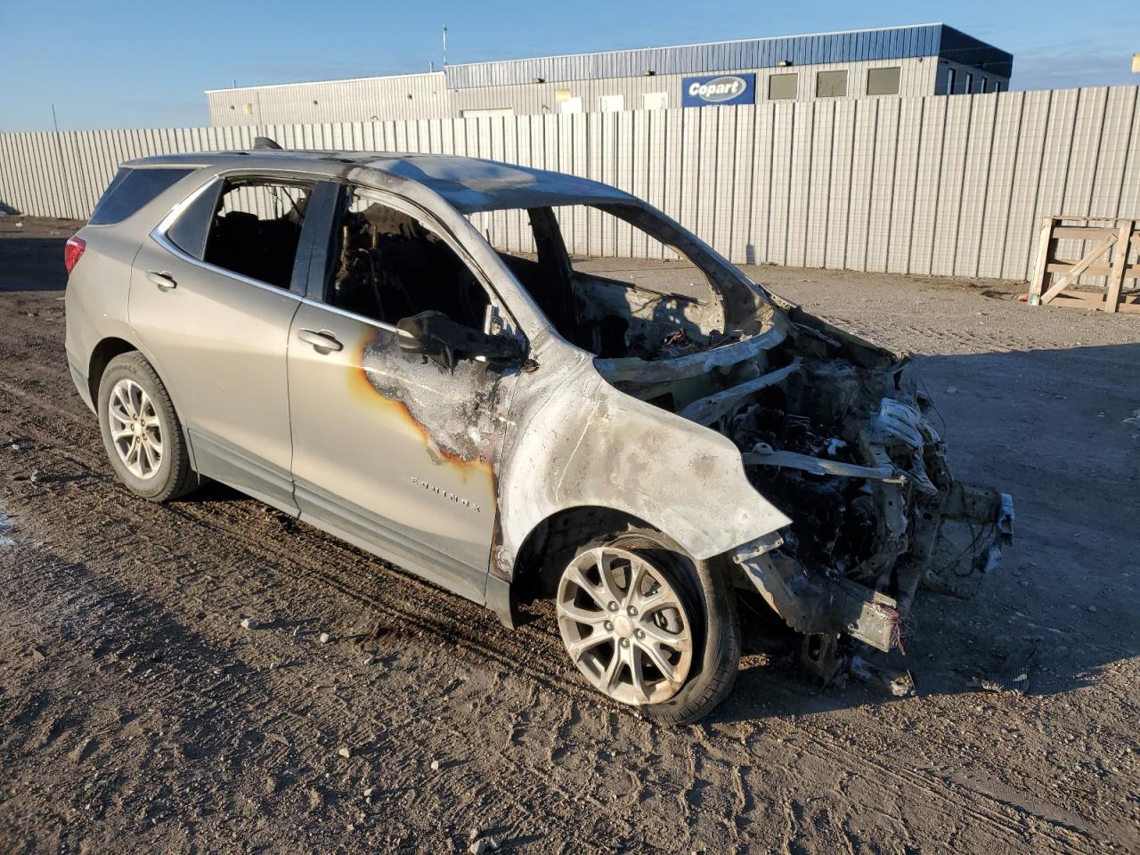 2018 Chevrolet Equinox VIN 3GNAXJEV3JS537053 Copart auction photo, burn - engine / burn - interior damage thumbnail 4