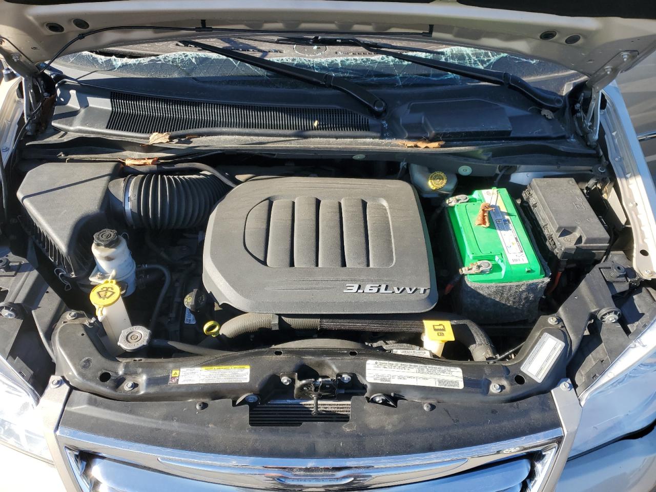 2012 Chrysler Town & Country VIN 2C4RC1GG6CR266964 Copart auction photo, side / top/roof damage thumbnail 12