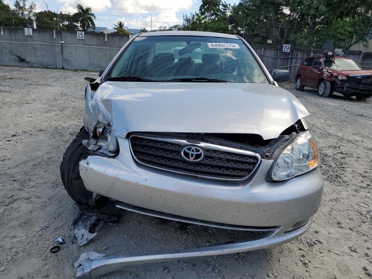 2007 Toyota Corolla VIN 2T1BR32E47C854000 Copart auction photo, undercarriage / front end damage thumbnail 5