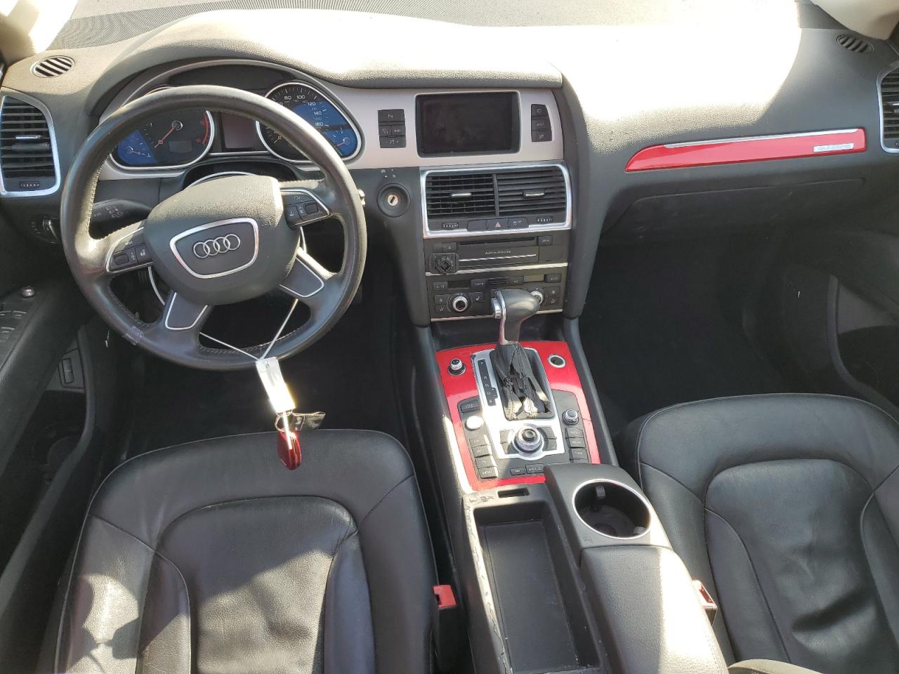 2014 Audi Q7 VIN WA1LMAFE1ED011576 Copart auction photo, top/roof / side damage thumbnail 8
