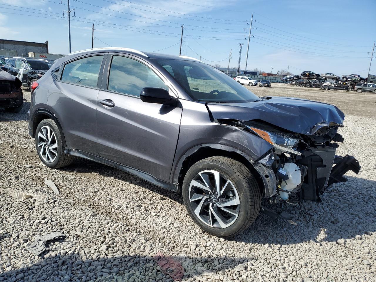 2020 Honda HR-V VIN 3CZRU6H13LG700035 Copart auction photo, front end damage thumbnail 4