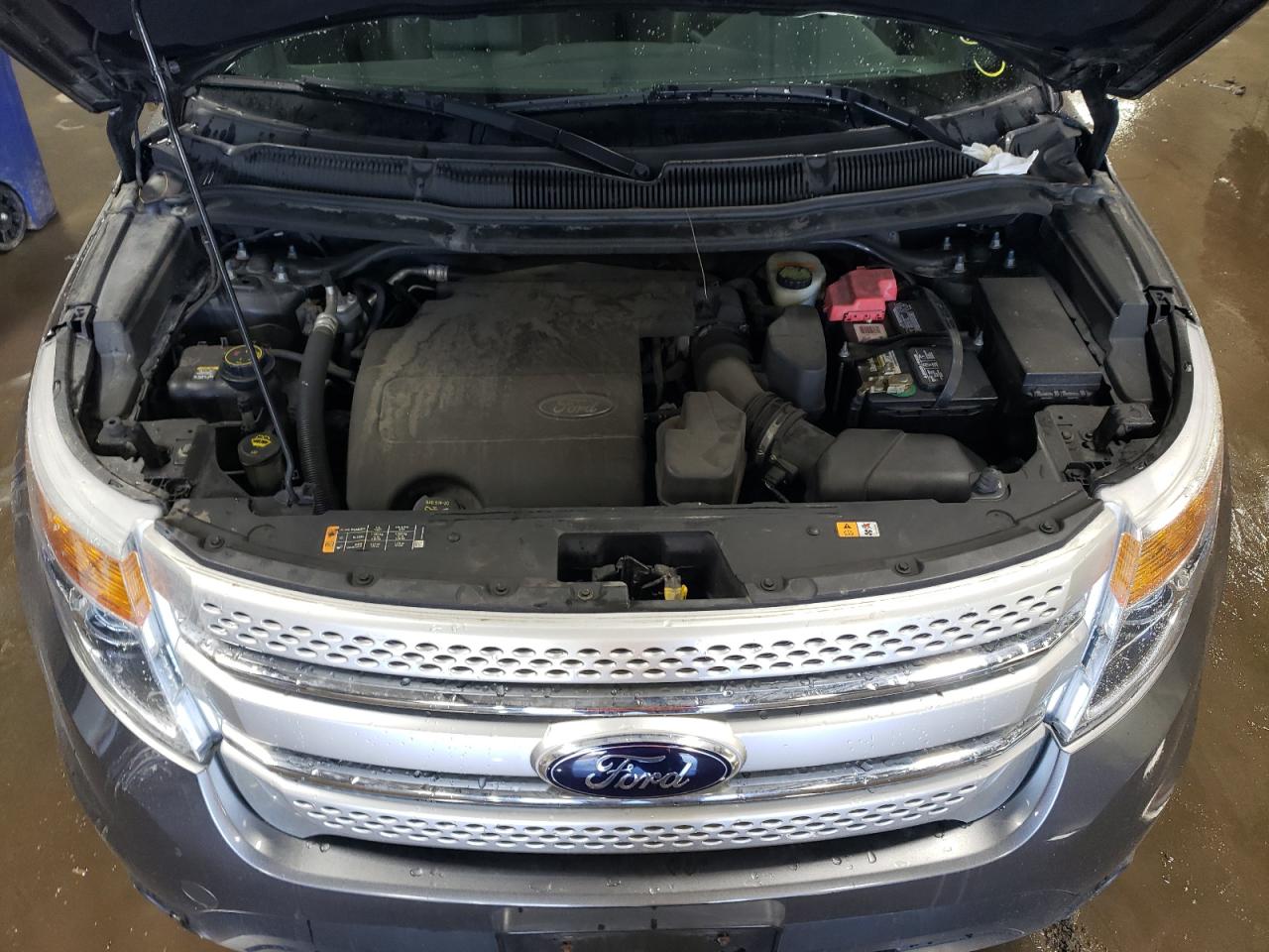 2014 Ford Explorer VIN 1FM5K8D8XEGA54639 Copart auction photo, side / rear end damage thumbnail 11