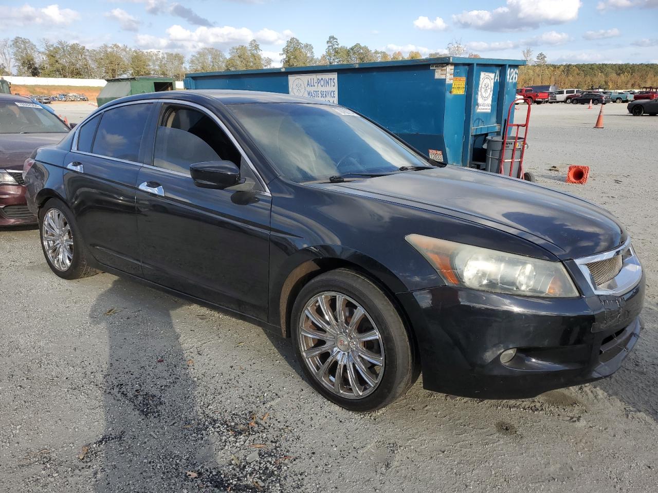 2008 Honda Accord VIN 1HGCP36768A062301 Copart auction photo, rear end / side damage thumbnail 4