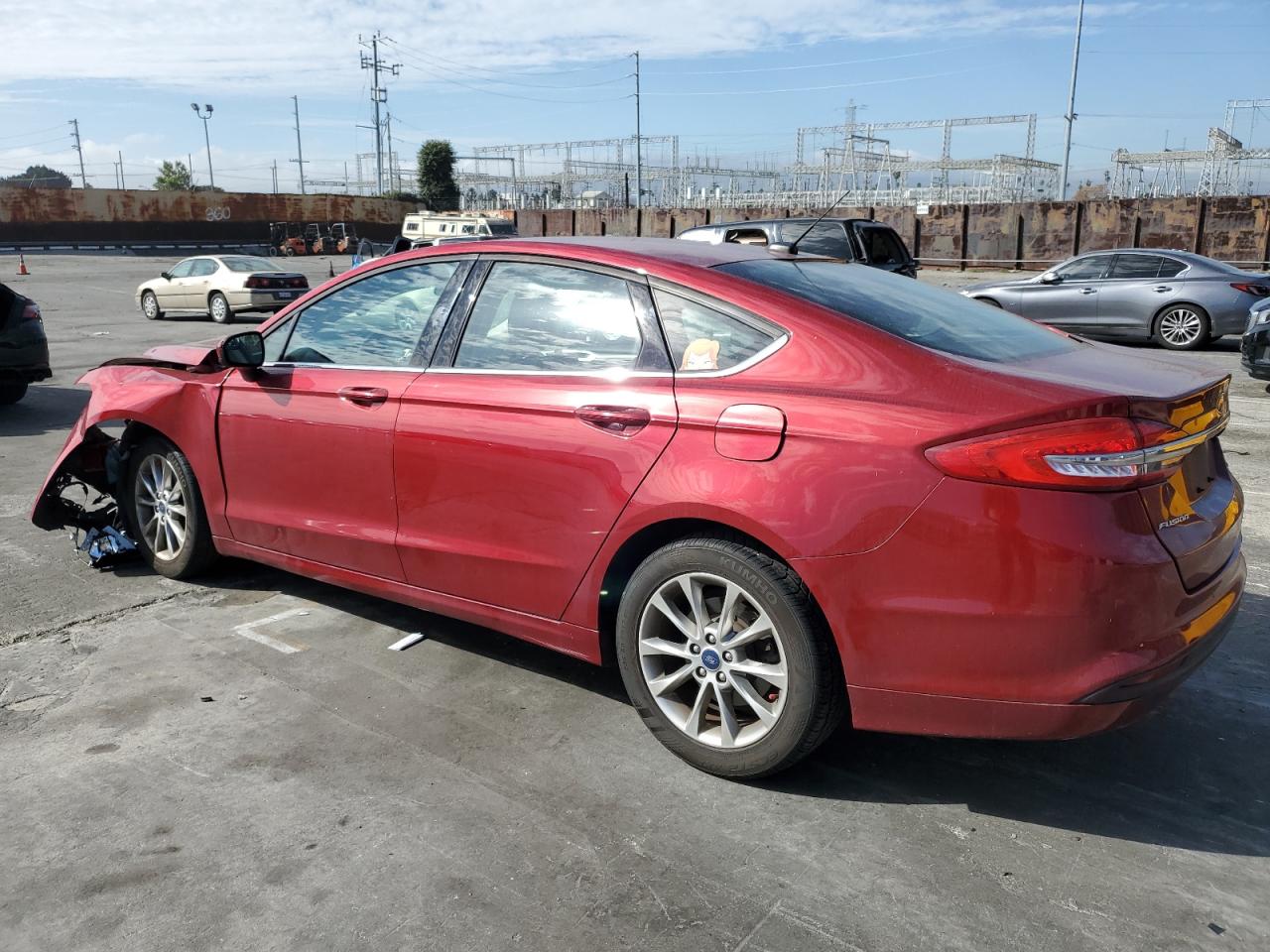 2017 Ford Fusion VIN 3FA6P0H72HR408024 Copart auction photo, front end damage thumbnail 2