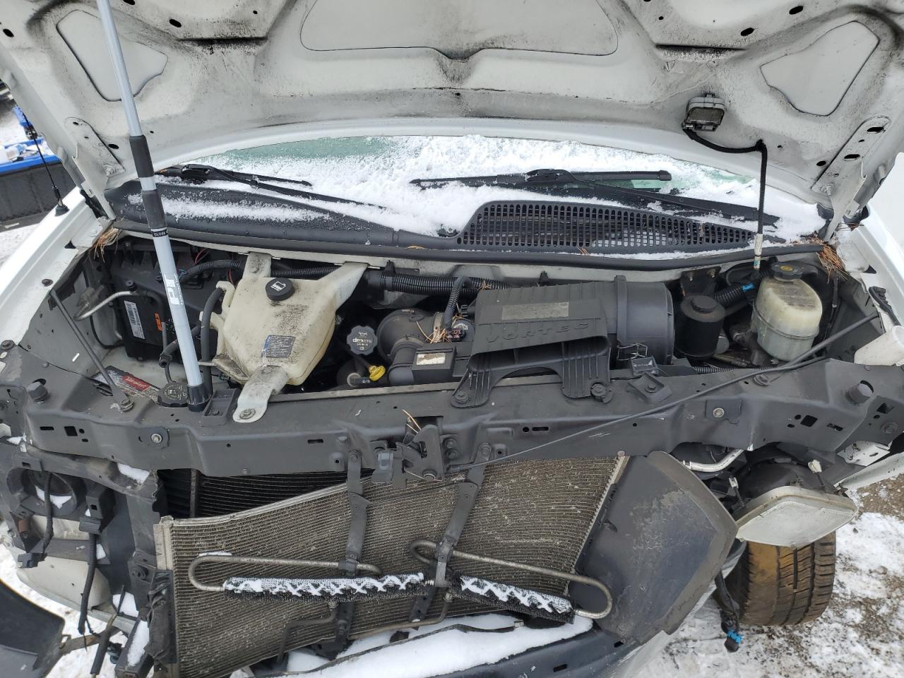 2015 Chevrolet Express VIN 1GCWGFCG0F1198891 Copart auction photo, front end / side damage thumbnail 12