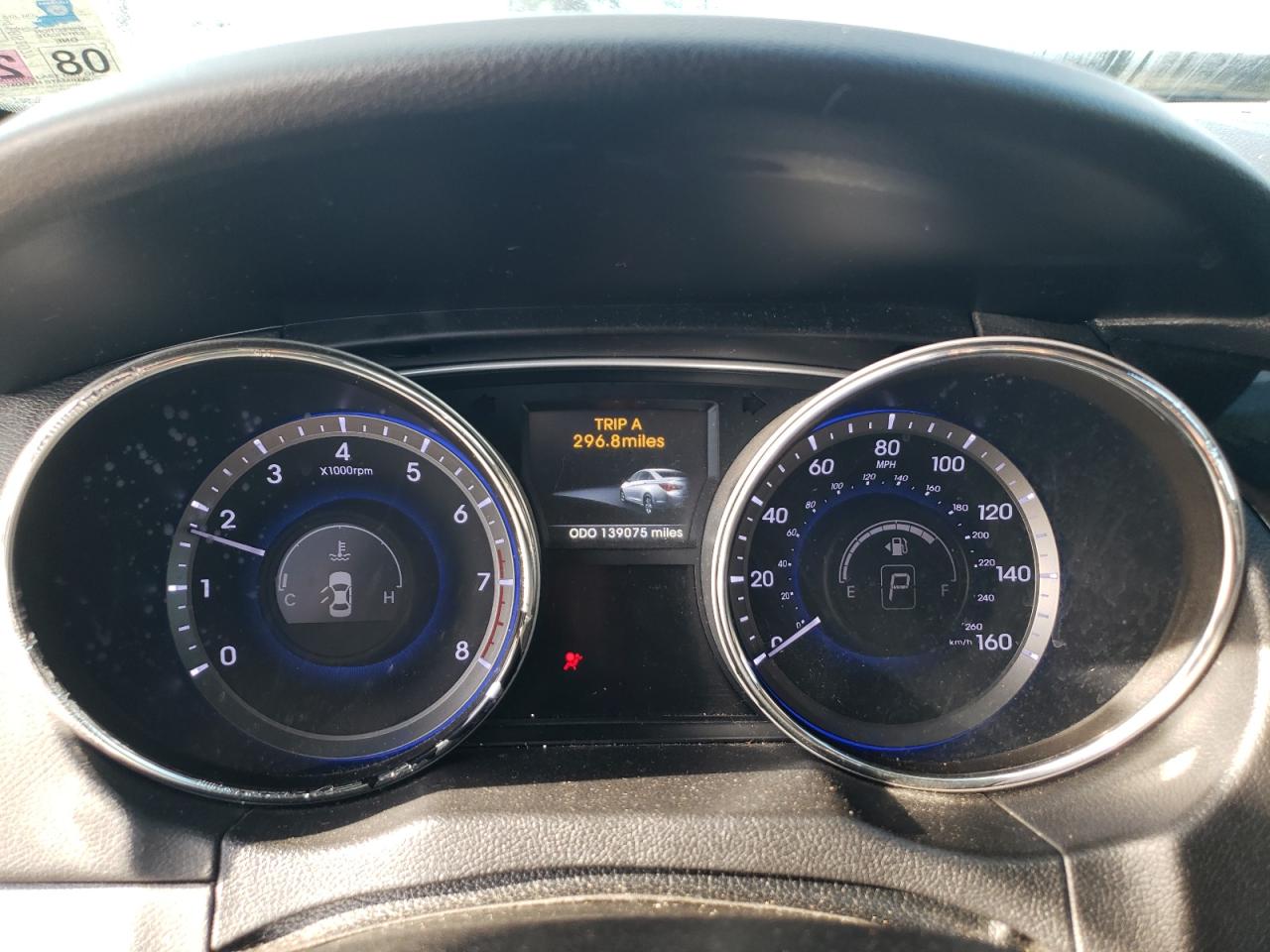 2014 Hyundai Sonata VIN 5NPEC4AB6EH809050 Copart auction photo, side damage thumbnail 9