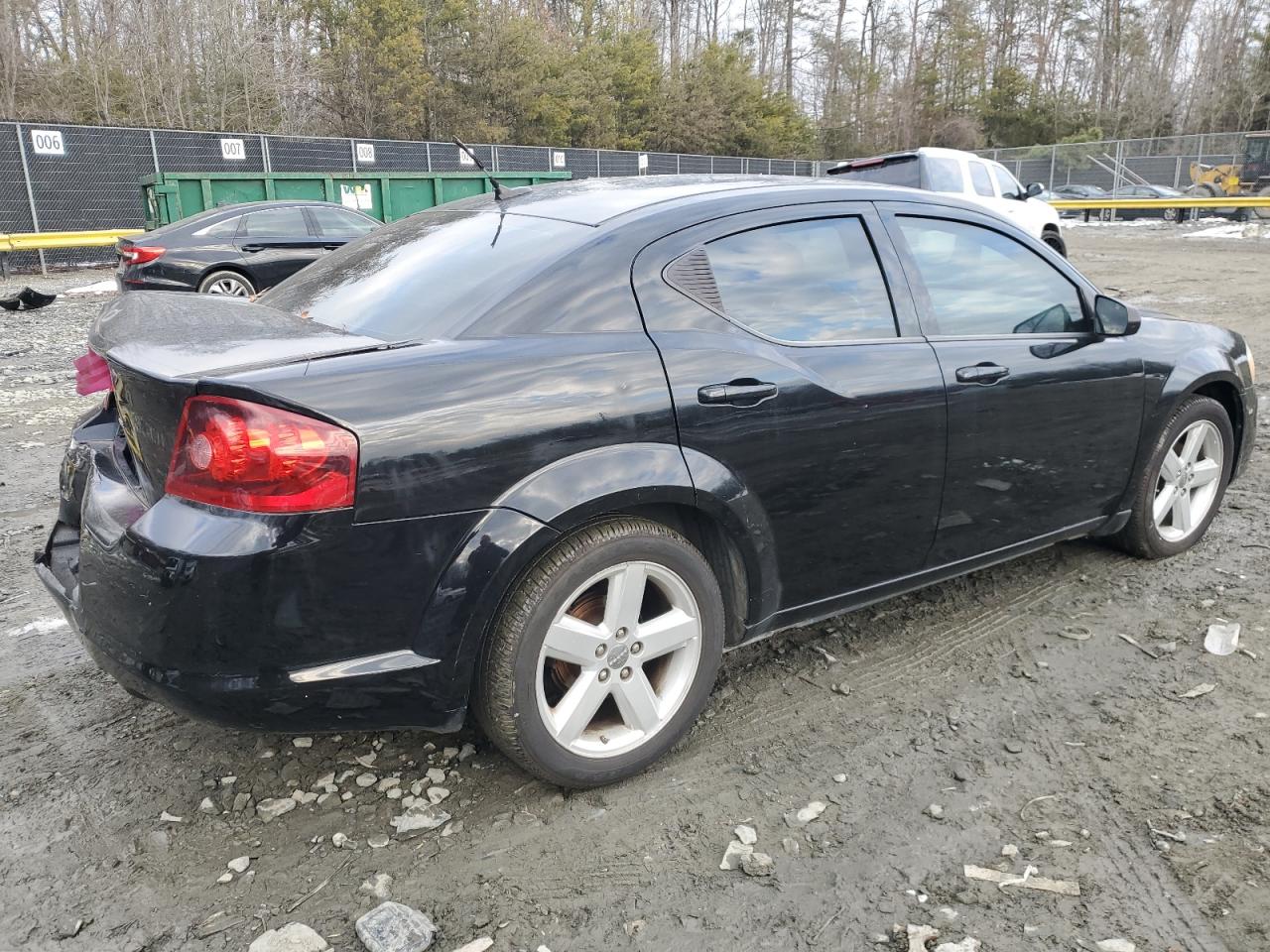 2013 Dodge Avenger VIN 1C3CDZAB5DN605201 Copart auction photo, rear end damage thumbnail 3